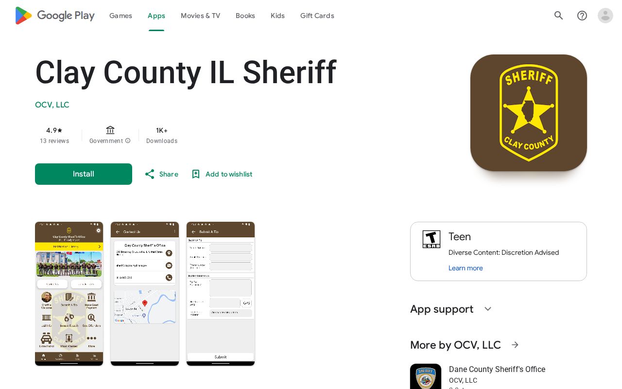 Clay County Illinois Sheriff app for arrest news and communication